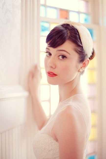 10) 10 peinados de novia con flequillo