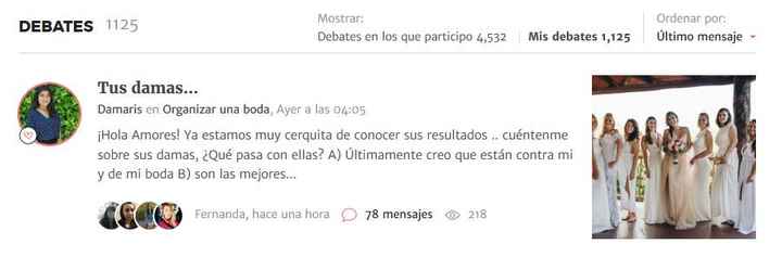 ¿Cuántos debates has abierto en la Comunidad?