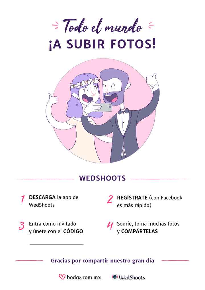 Sorpresa: ¡Wedshoots para todos los invitados!