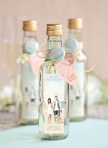 1)Invitaciones de boda en botellas   