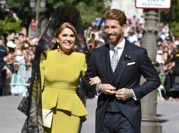 Sergio Ramos y su madre