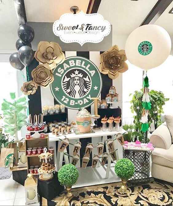 3.Bridal Shower: temática Starbucks