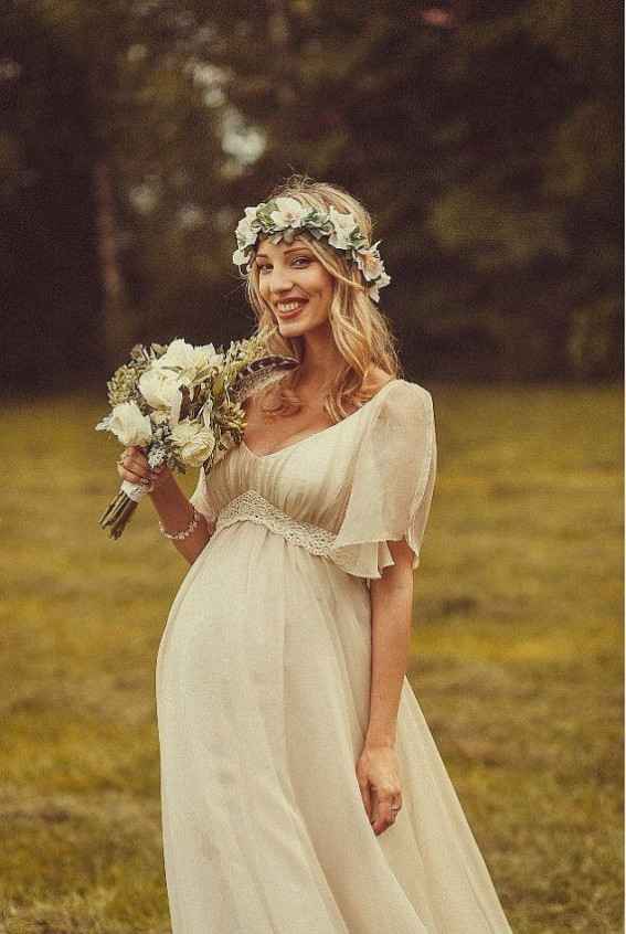 2) Vestidos de novia para embarazadas