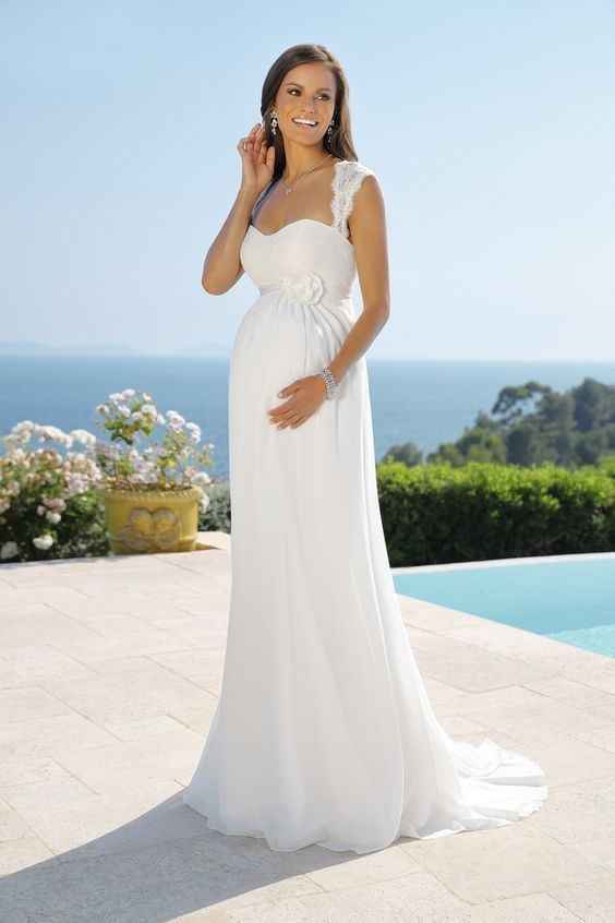 3) Vestidos de novia para embarazadas