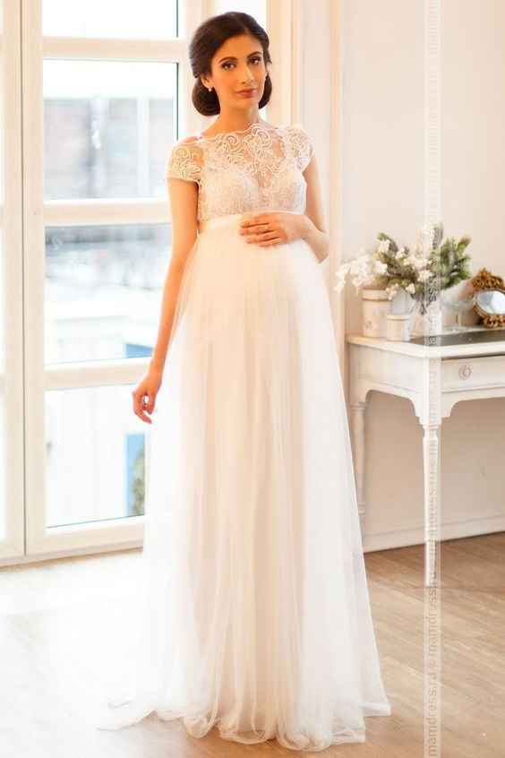 4) Vestidos de novia para embarazadas