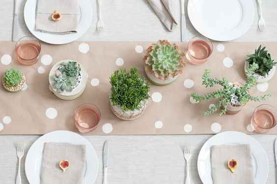 5) Cactus en la decoración para la boda