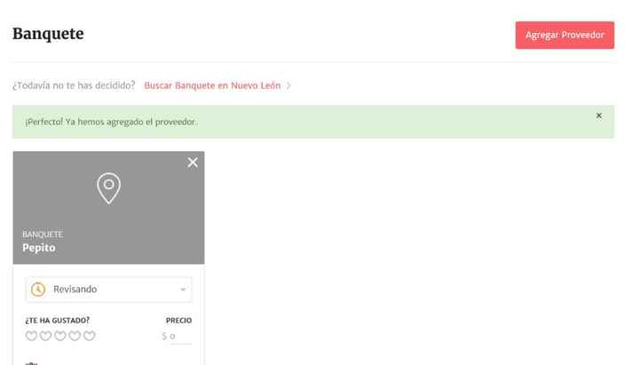 agregar proveedor