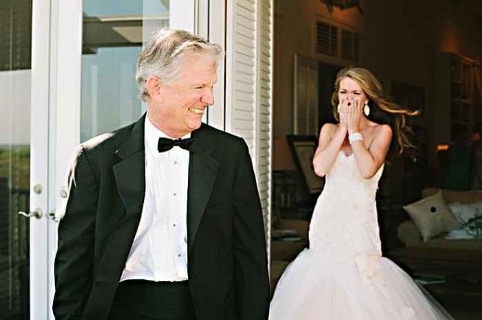 7) First look (y no es con el novio)