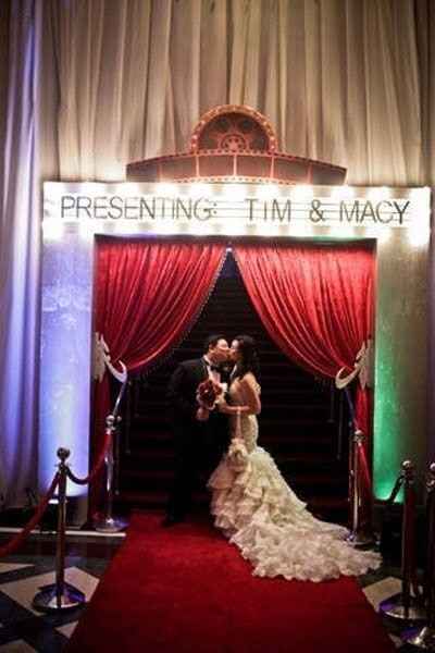 Boda temática: Cine