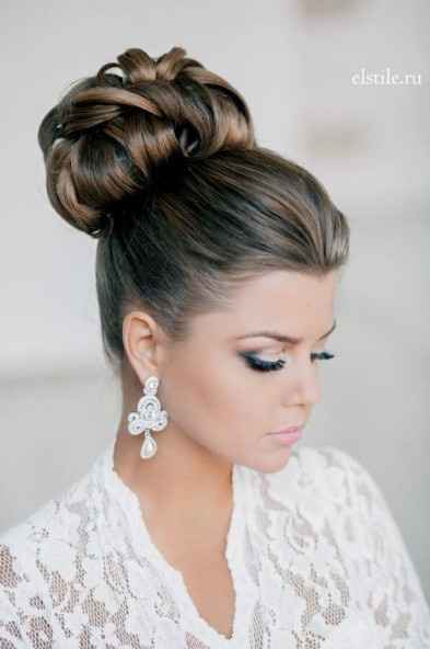 6) peinado de novia de pelo largo