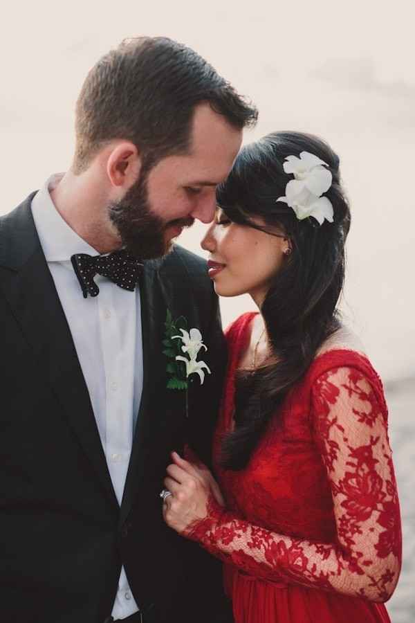 novia de rojo