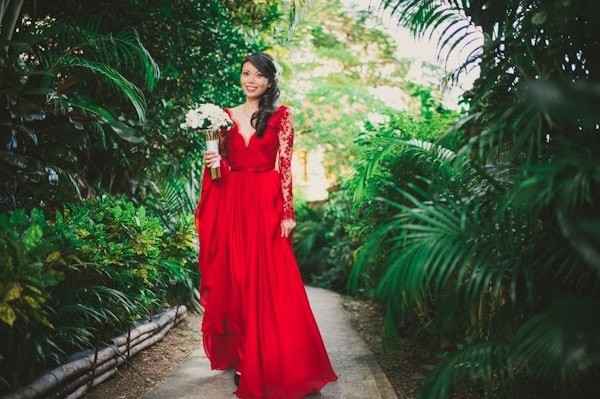 novia de rojo