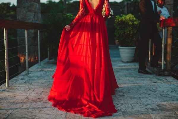 novia de rojo
