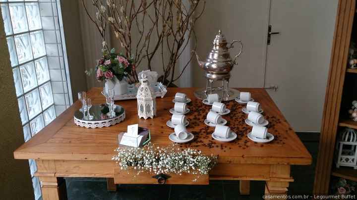 4) mesa de cafe