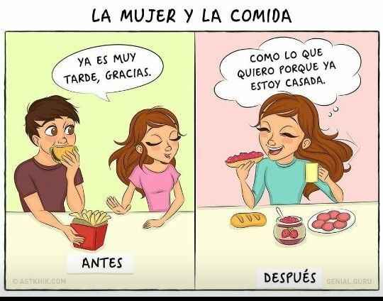 3) antes y después de la boda
