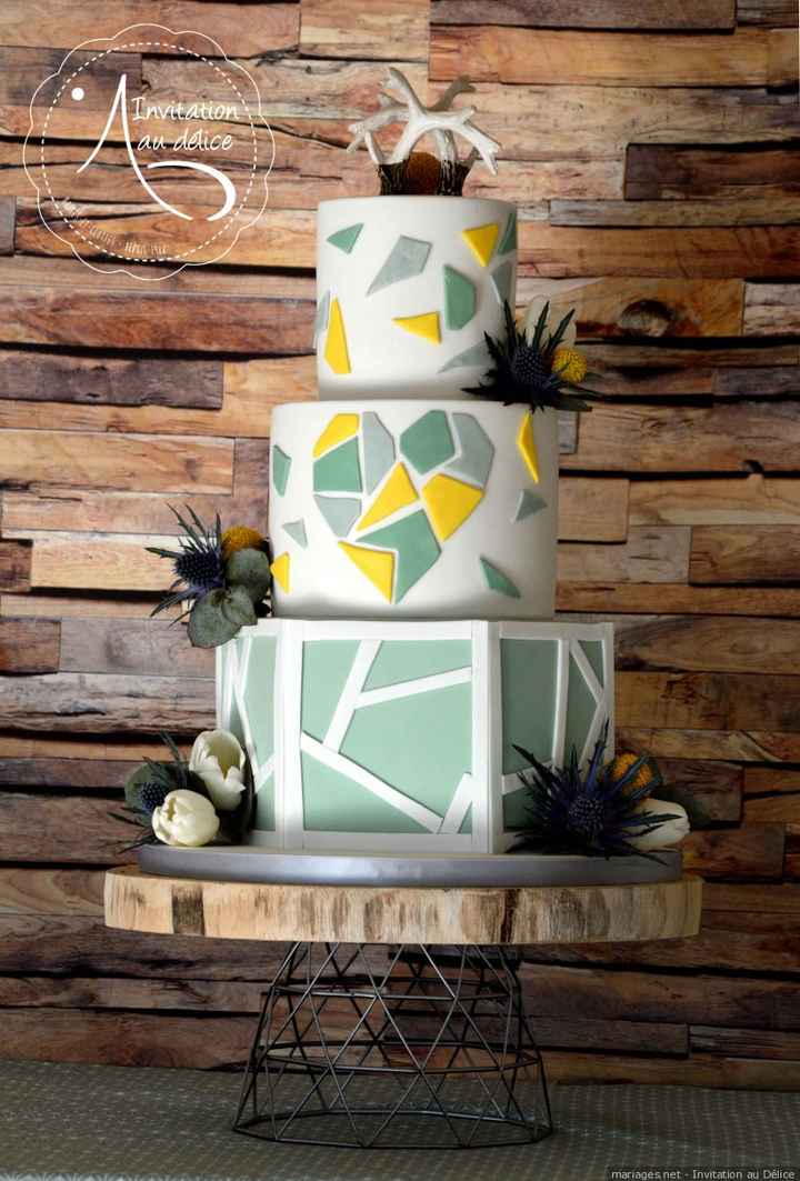 1) pasteles geometricos