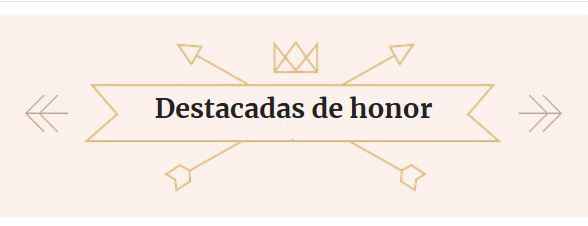 destacadas de honor
