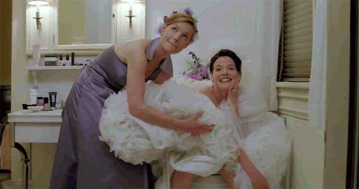 4) hacer pipí en la boda