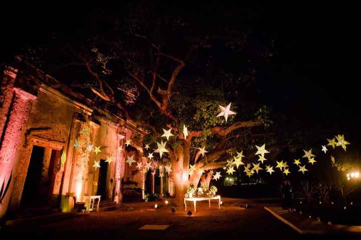 decoracion con luces de navidad para la boda Foto Pop Ds