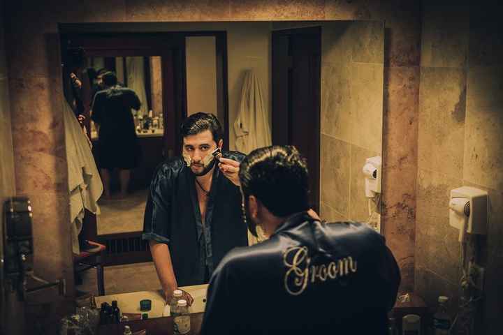 novio con barba