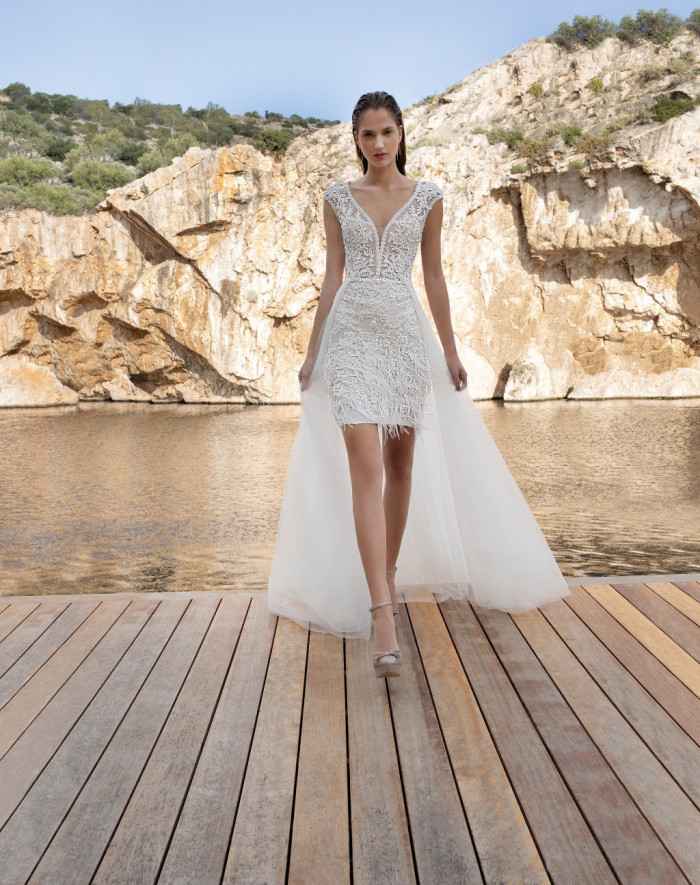 vestido de novia civil chico