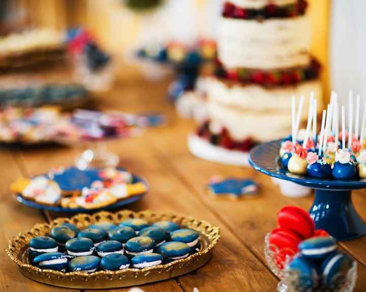 A)mesa de dulce classic blue foto weddings with love