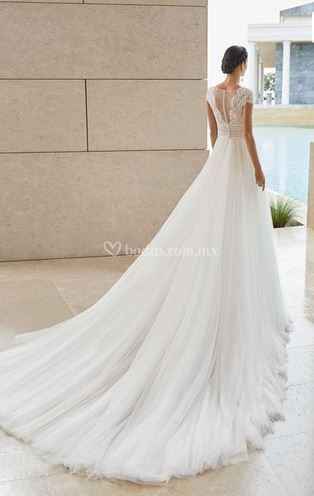 Vestido de novia rosa clará 2020 sauca 