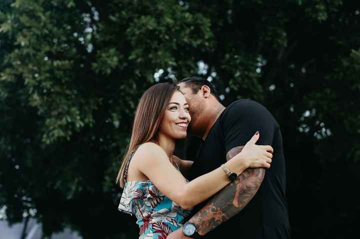 pareja wedding day
