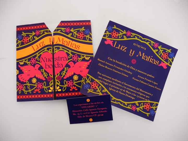 invitaciones portada foto bule bule chucherias