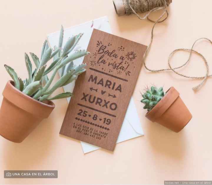 invitaciones madera