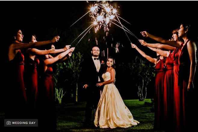 pirotecnia fuegos artificiales foto wedding day