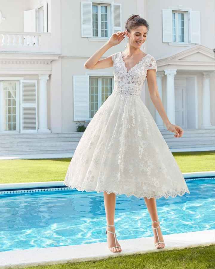 vestido de novia rosa clará