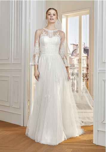 4 vestidos de novia con mangas tres cuartos especialmente para ti - 3