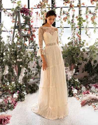4 vestidos de novia con mangas tres cuartos especialmente para ti - 4