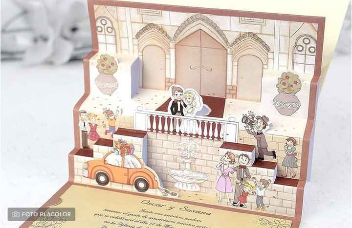 Invitaciones de boda estilo “pop up” - 1