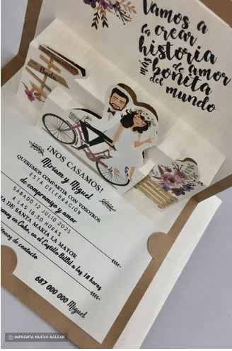 Invitaciones de boda estilo “pop up” - 4