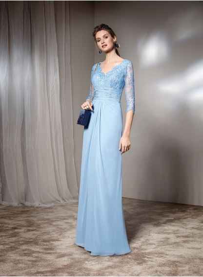4 vestidos hermosos en color AZUL para brillar en la boda 💙 - 1