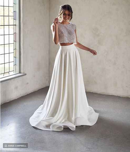 Vestidos de novia de 2 piezas: ¿cuál sería el MIO? - 1
