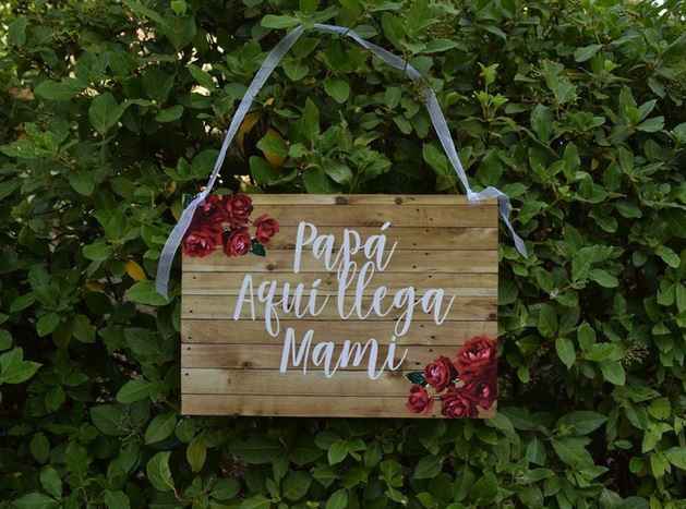 Ideas para los carteles anunciando la llegada de la novia - 2