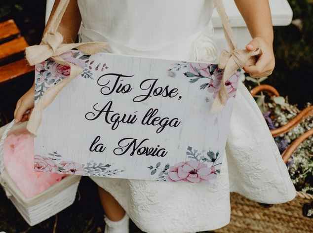 Ideas para los carteles anunciando la llegada de la novia - 3