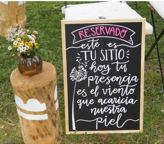 8 Carteles hermosos y decorativos para la boda - 7