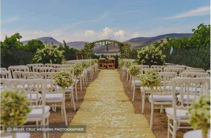 5 inspiraciones para decorar el pasillo de la ceremonia - 1