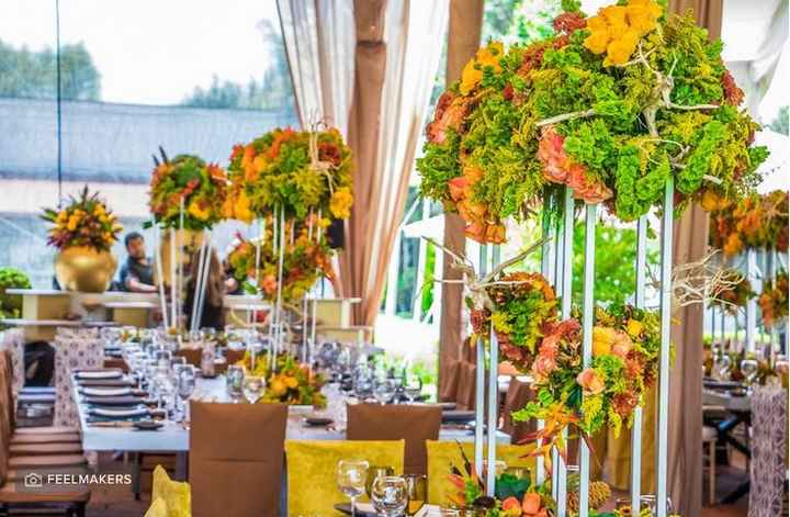 4 centros de mesa ALTOS para la boda - 4