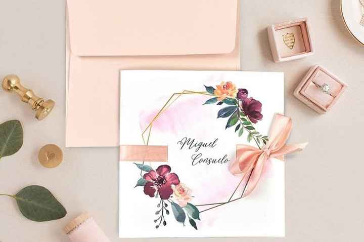 Tendencias 2021: Invitaciones con flores en acuarela - 2
