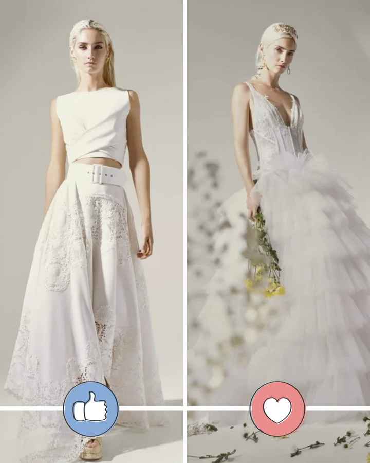 2 looks de novias muuuy modernos, ¿te casarías con uno de ellos? - 1