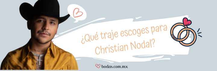 Escoge un traje de novio para Christian Nodal - 1