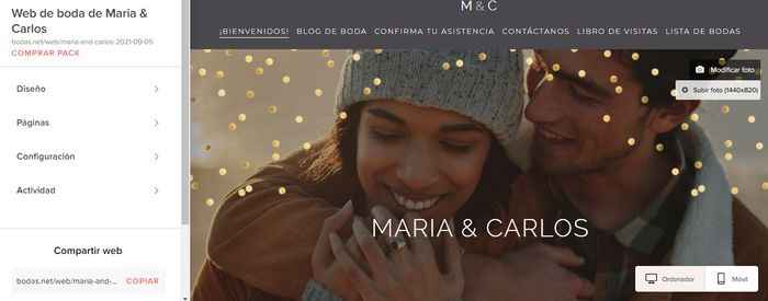 quitar el lugar del evento en la pagina de bienvenidos - 1