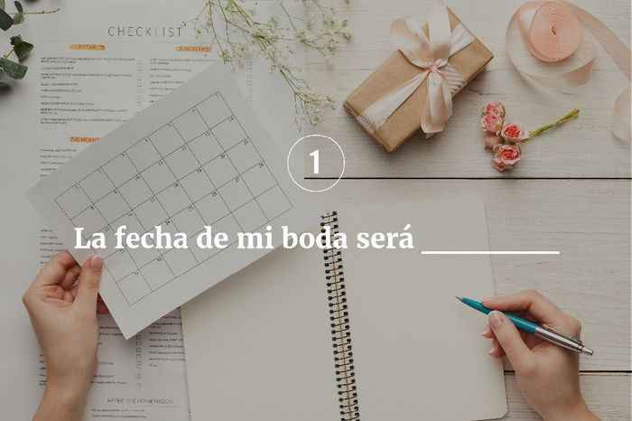 La fecha de mi boda será_________ - 1