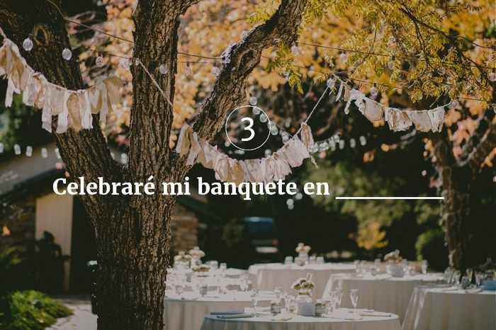Celebraré mi banquete en ______ - 1