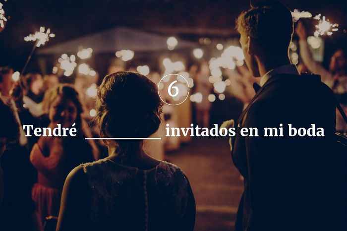 Tendré _______ invitados en mi boda - 1